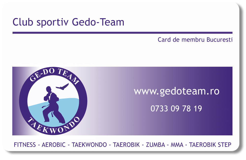 Card de membru GE DO Team Bucuresti